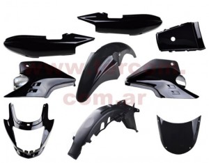 KIT PLASTICOS COMPL. HONDA STORM NEGRO(9PIEZAS) NSU