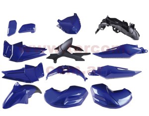 KIT PLASTICOS COMPL. YAMAHA FZ16 AZUL (14 PIEZAS) NSU