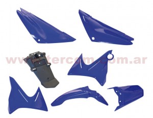 KIT PLASTICOS COMPL. YAMAHA XTZ 125 AZUL (7 PZAS) NSU