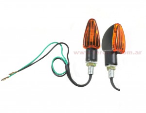 FAROL GIRO MINI TUNNING AMBAR NEGRO NSU