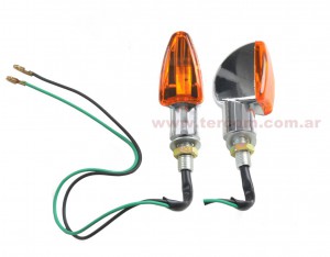 FAROL GIRO MINI TUNNING CROMADO AMBAR NSU