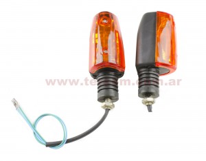 FAROL GIRO ZANELLA RX150-HONDA STORM NEGRO AMBAR NSU