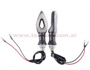 FAROL GIRO ZANELLA ZR150/250 NEGRO x JGO. 11LED NSU