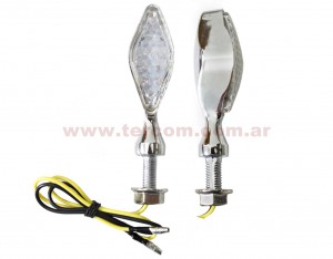 FAROL GIRO METAL CROMADO 15LEDS(3002)xJGO. NSU