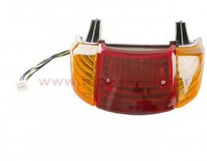 FAROL TRAS. HONDA WAVE M/VIEJO ROJO/AMBAR NSU