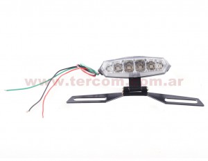 FAROL TRAS. UNIVERSAL 6LED C/PORTAPATENTE NSU