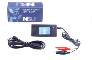 CARGADOR BATERIA 220V.12V.2AMP. NSU