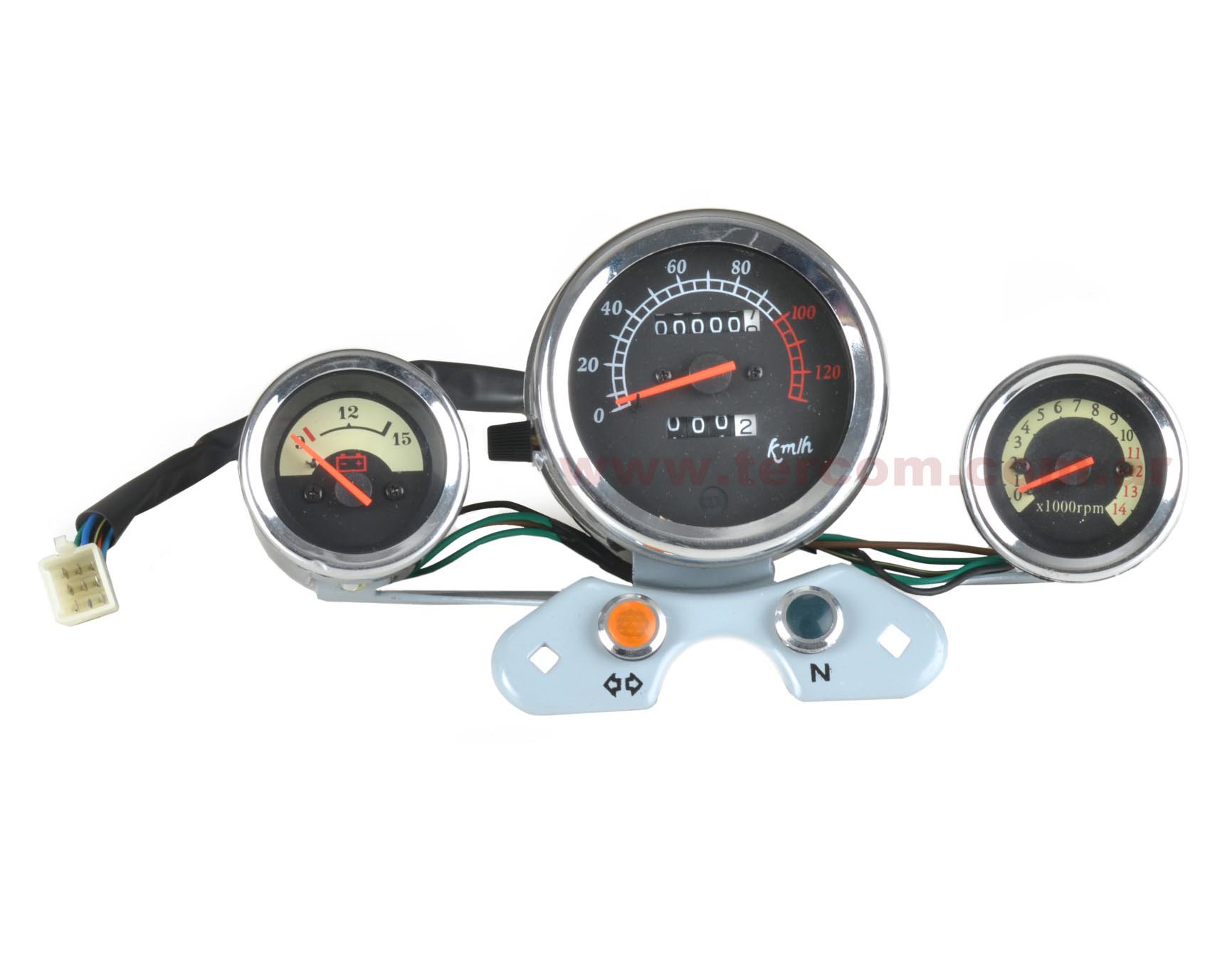 TABLERO COMPL. ZANELLA/MOTOMEL  CUSTOM 3 RELOJES NSU