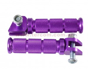 PEDALIN TRAS. UNIVERSAL H08 VIOLETA JGO.ALUMINIO NSU